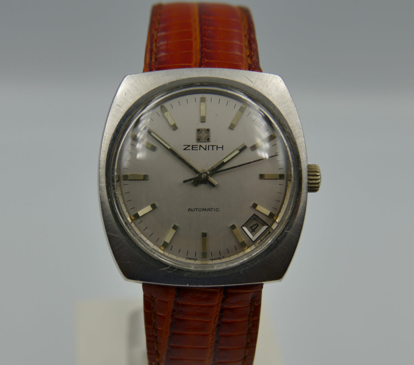 70's vintage watch mens zenith surf ref. 01.1300.380 automatic cal 2572 PC steel
