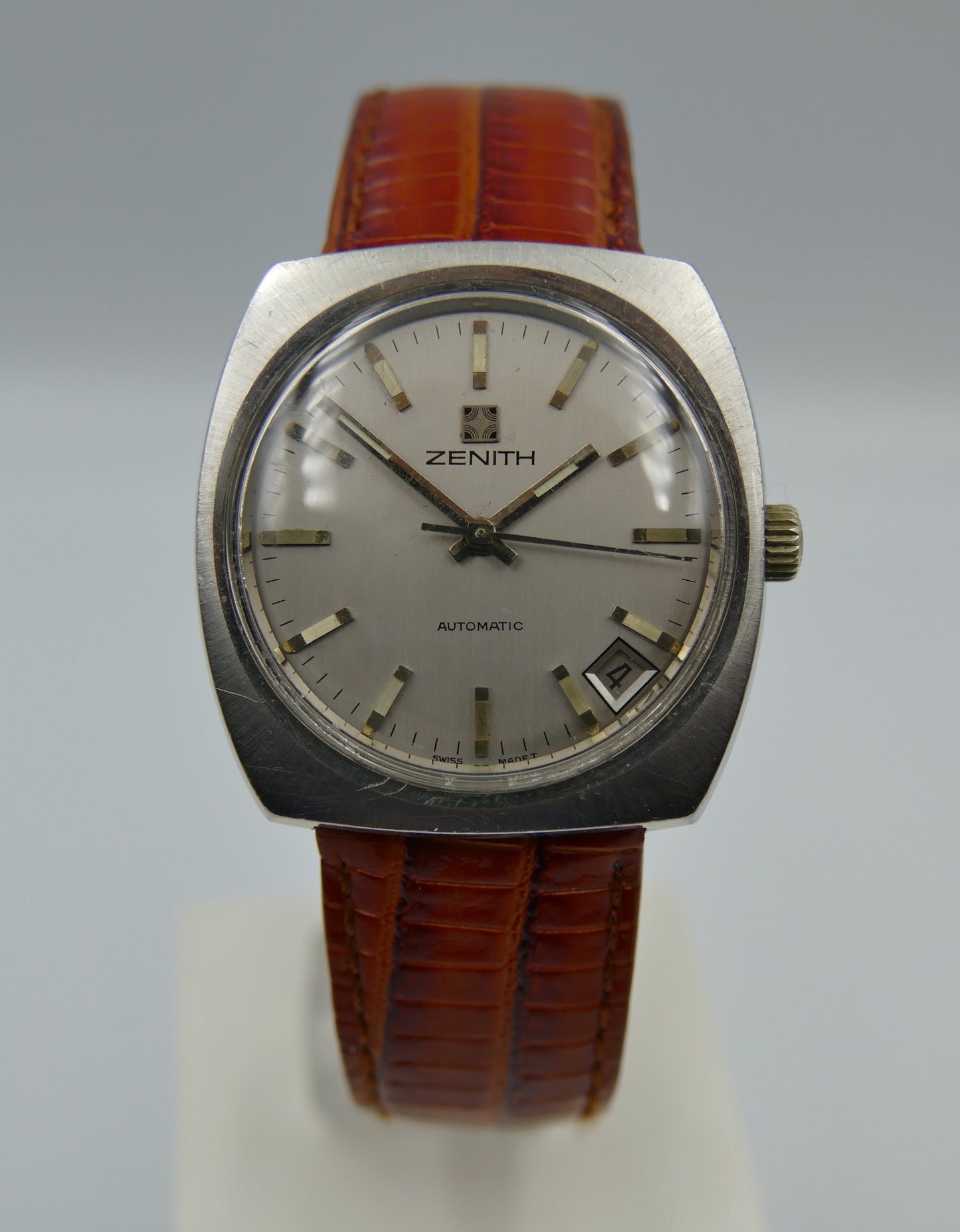 70's vintage watch mens zenith surf ref. 01.1300.380 automatic cal 2572 PC steel