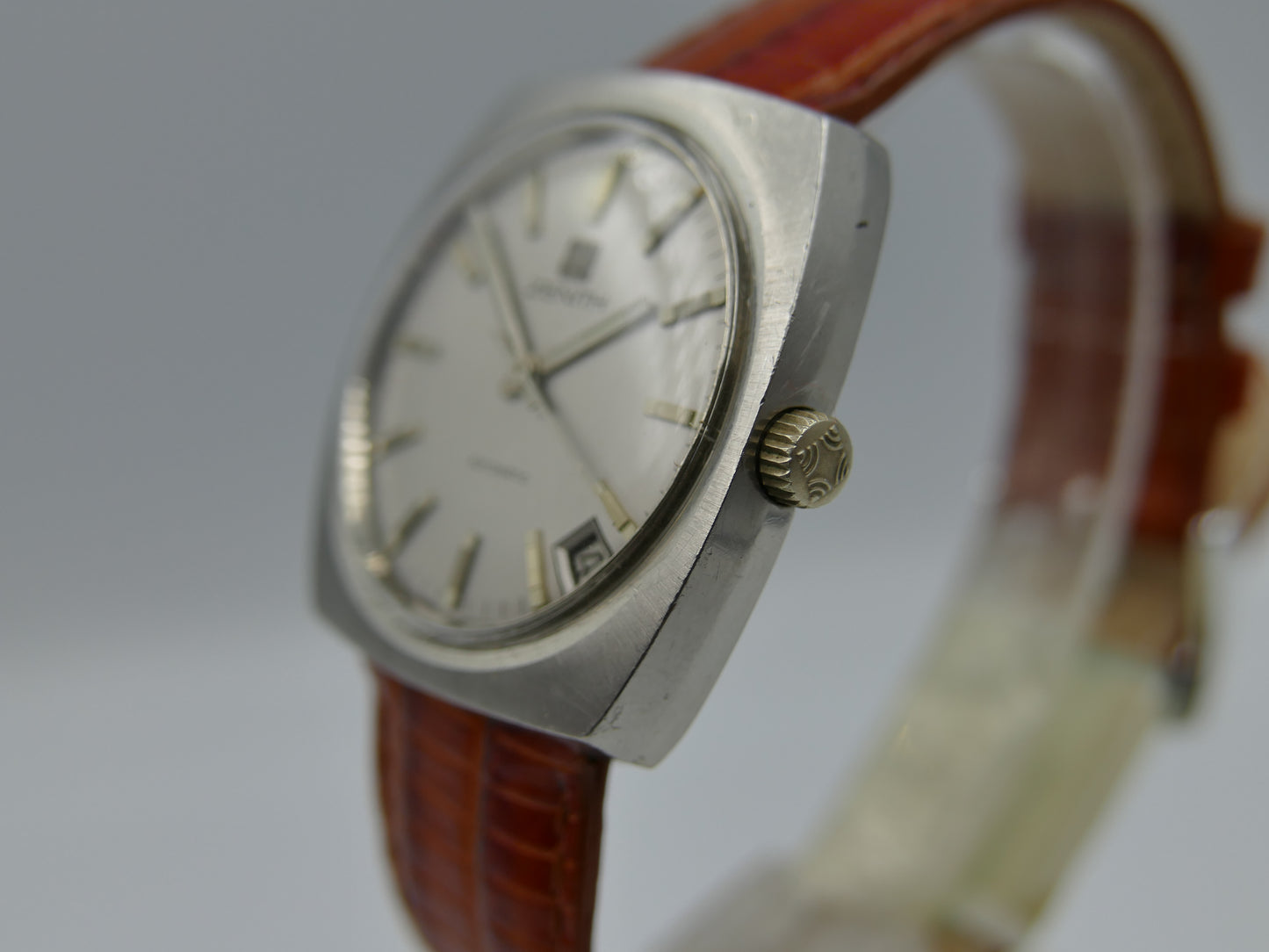 70's vintage watch mens zenith surf ref. 01.1300.380 automatic cal 2572 PC steel