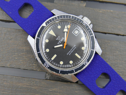 60's vintage watch mens Yema ref. 55 002 1 Sous marine diver plongee automatic