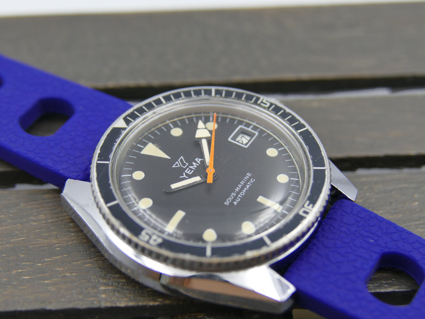 60's vintage watch mens Yema ref. 55 002 1 Sous marine diver plongee automatic