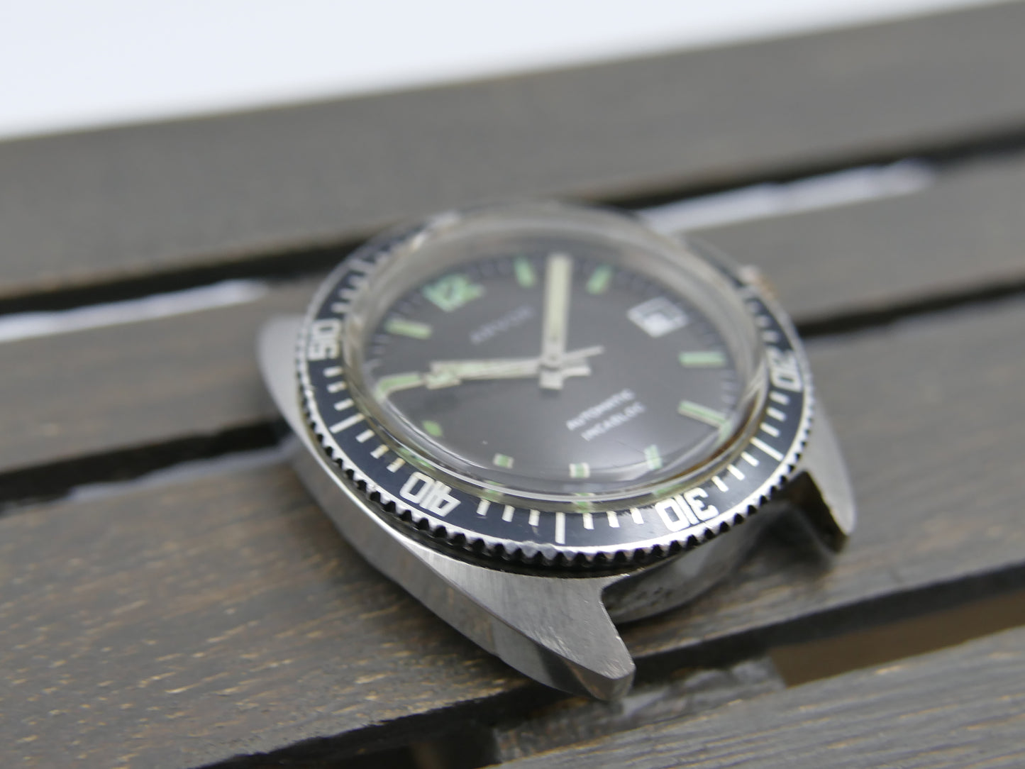 vintage watch mens diver Arvor automatic FE steel