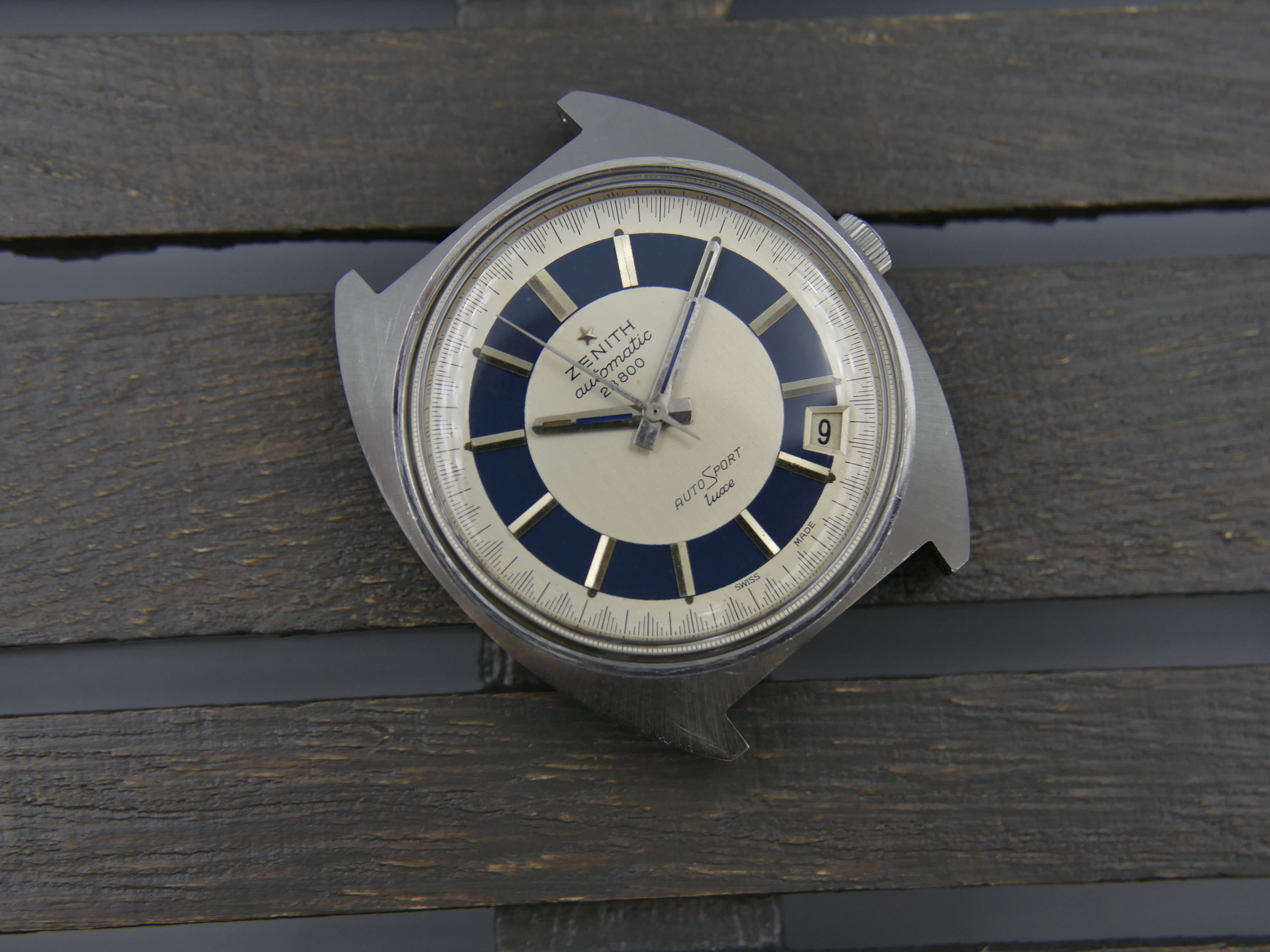 70's vintage watch mens Zenith automatic 28800 AutoSport luxe cal