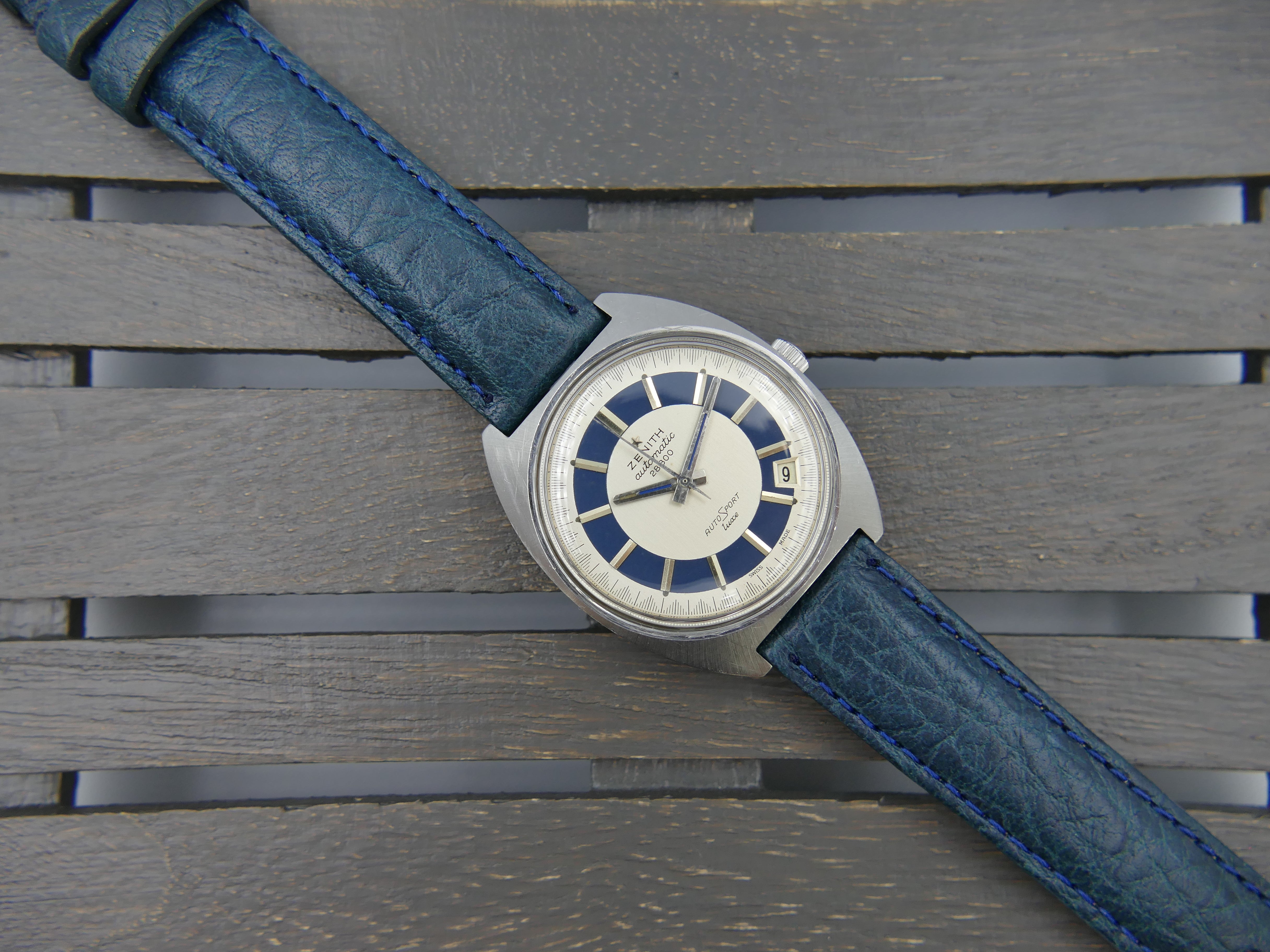 70's vintage watch mens Zenith automatic 28800 AutoSport luxe cal