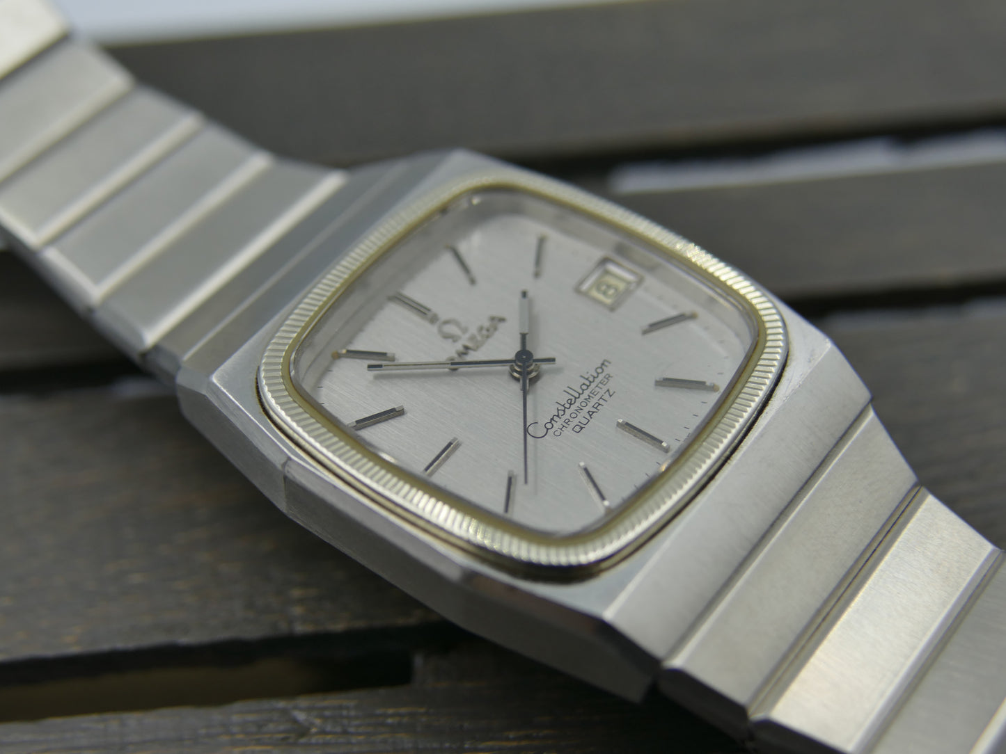 70's vintage watch mens Omega Constellation Chronometer quartz 1343 ref 198.0113