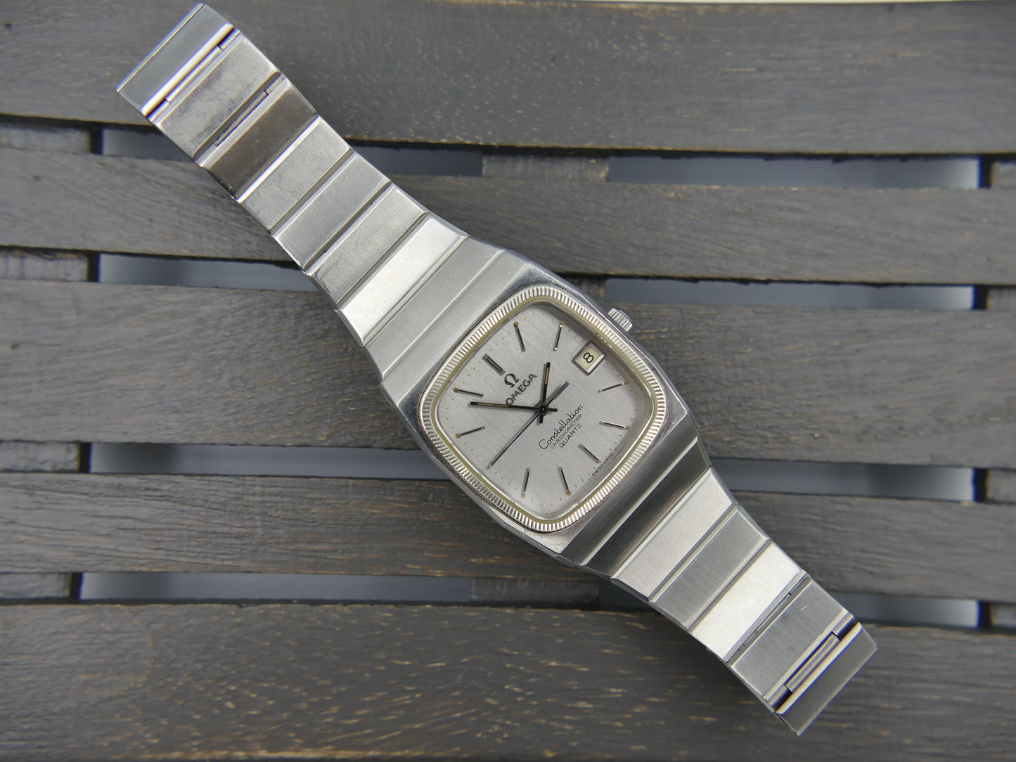 70's vintage watch mens Omega Constellation Chronometer quartz 1343 ref 198.0113