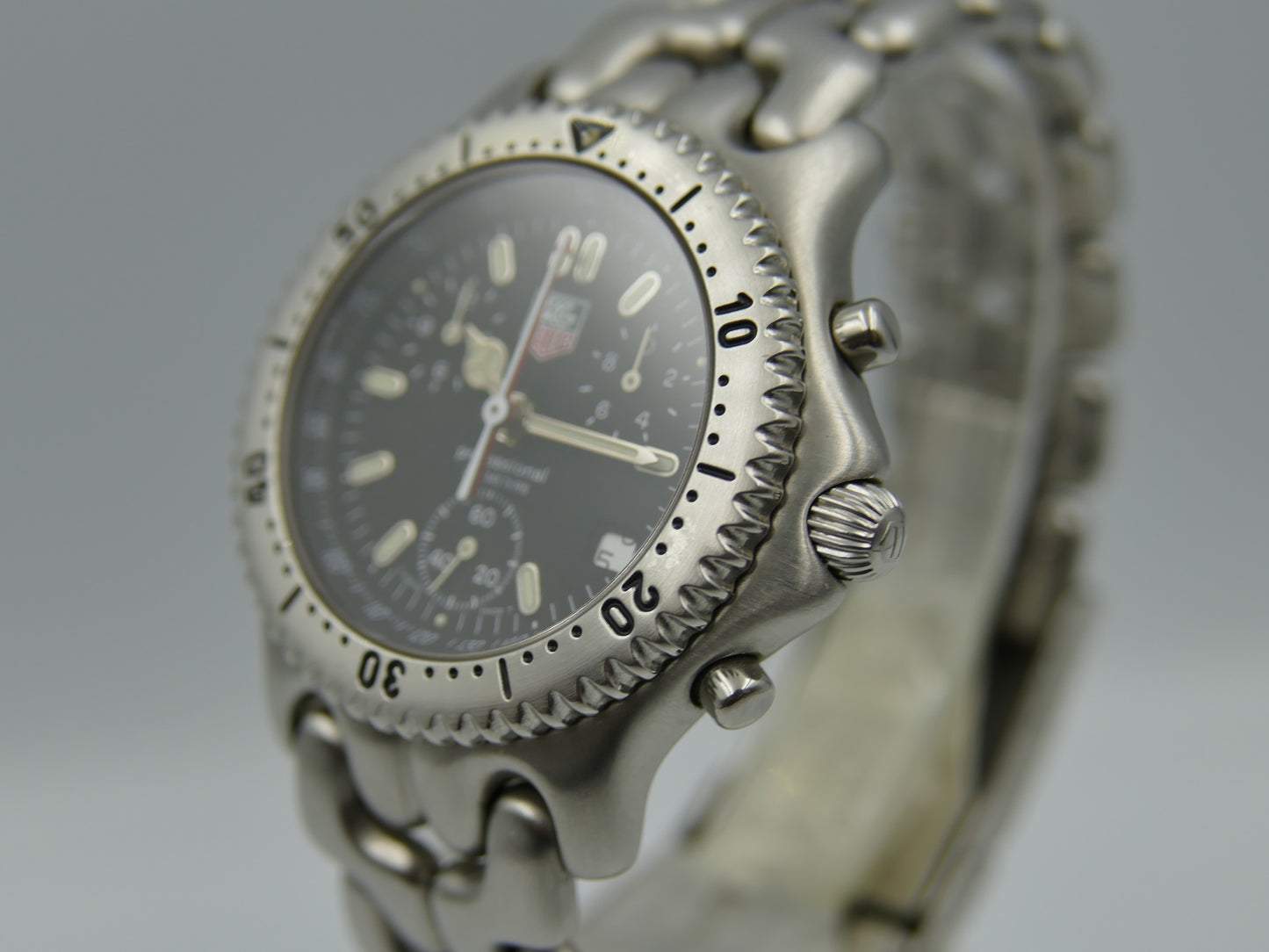 90's vintage watch mens TAG Heuer Link Chronograph CG1110 -0