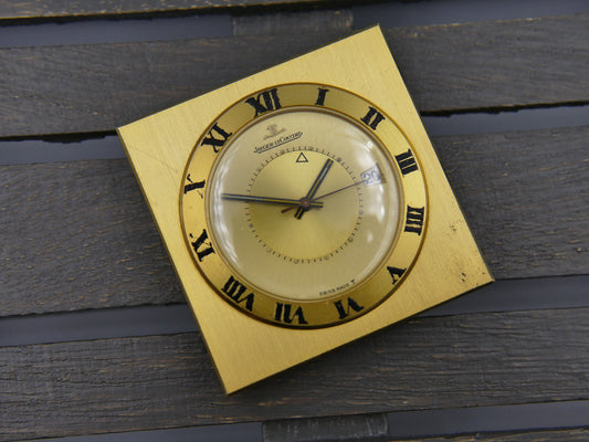 60's vintage desk alarm clock travel Jaeger-LeCoultre Memovox  serviced