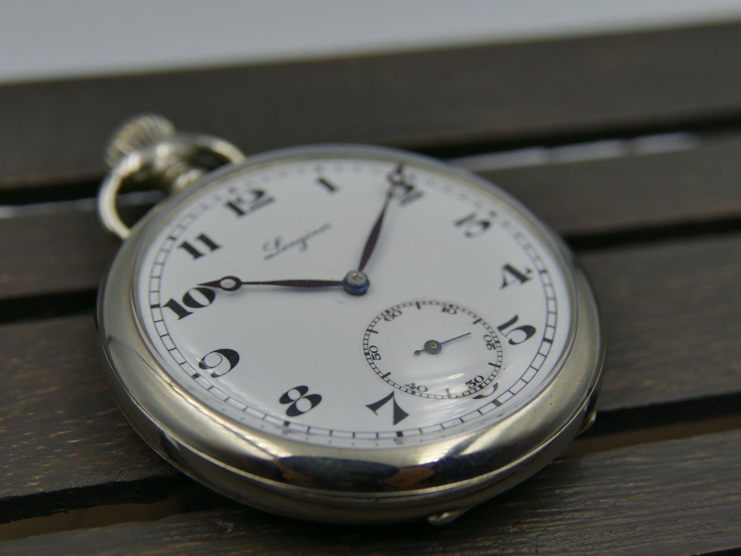 1927 vintage pocket gousset watch Longines manual wind