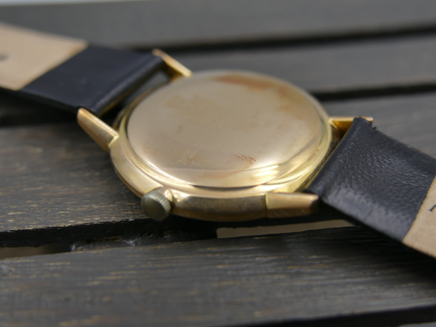60s vintage watch mens  LIP calendrier Calendar monobloc entirely gold-plated R136