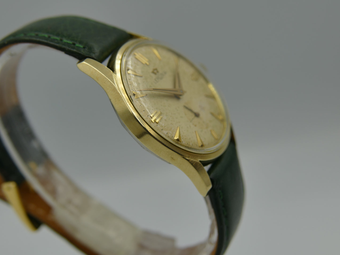60s vintage watch mens Lemania ref. 918 -2 KO cal. 3000 gold pl serviced
