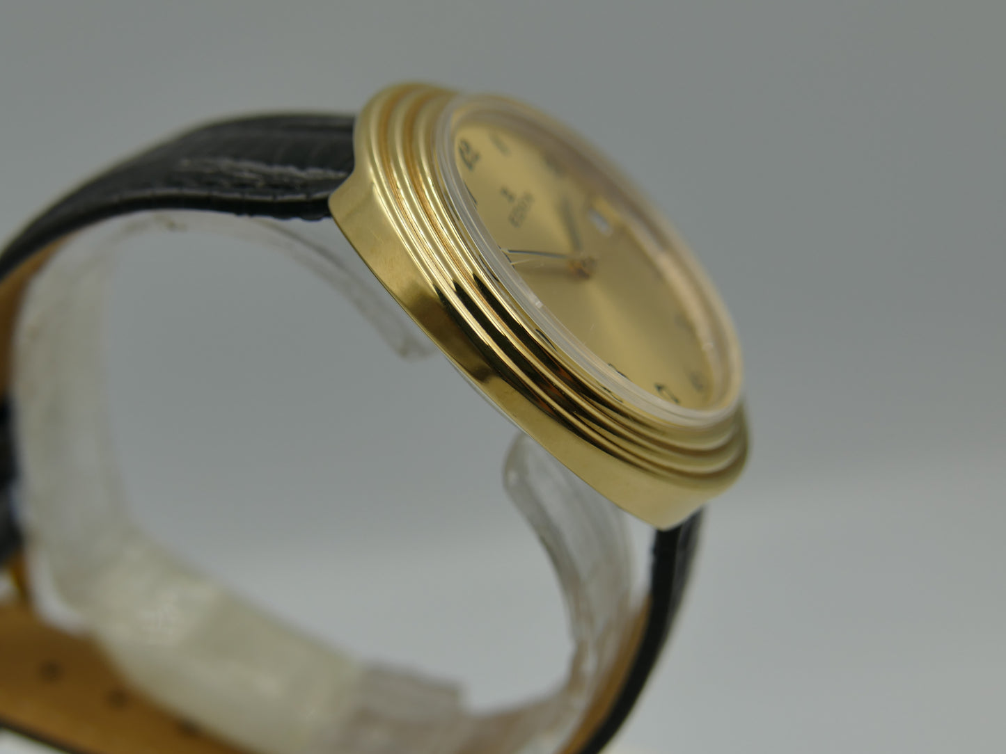 80's vintage watch mens Edox oval ref 32807-10 hand wind Cal. AS / ST 1950 / 51  N.O.S