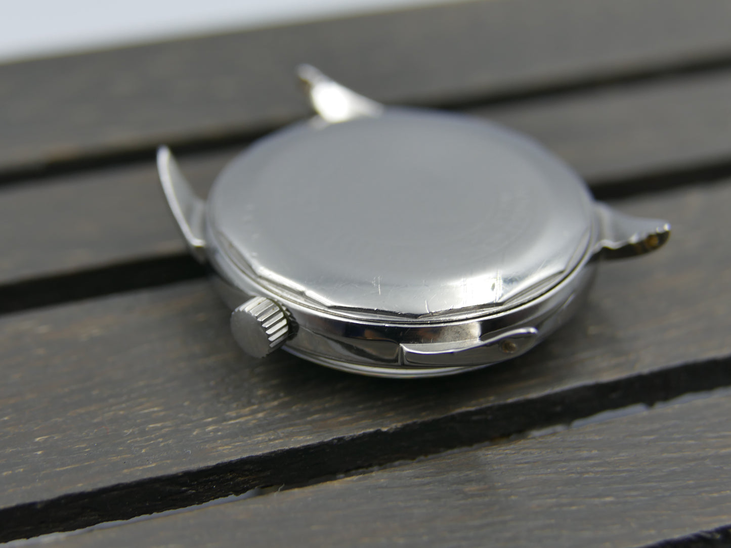 60s vintage watch mens Lemania ref. 298 /4 cal. 3000 honey dial serviced