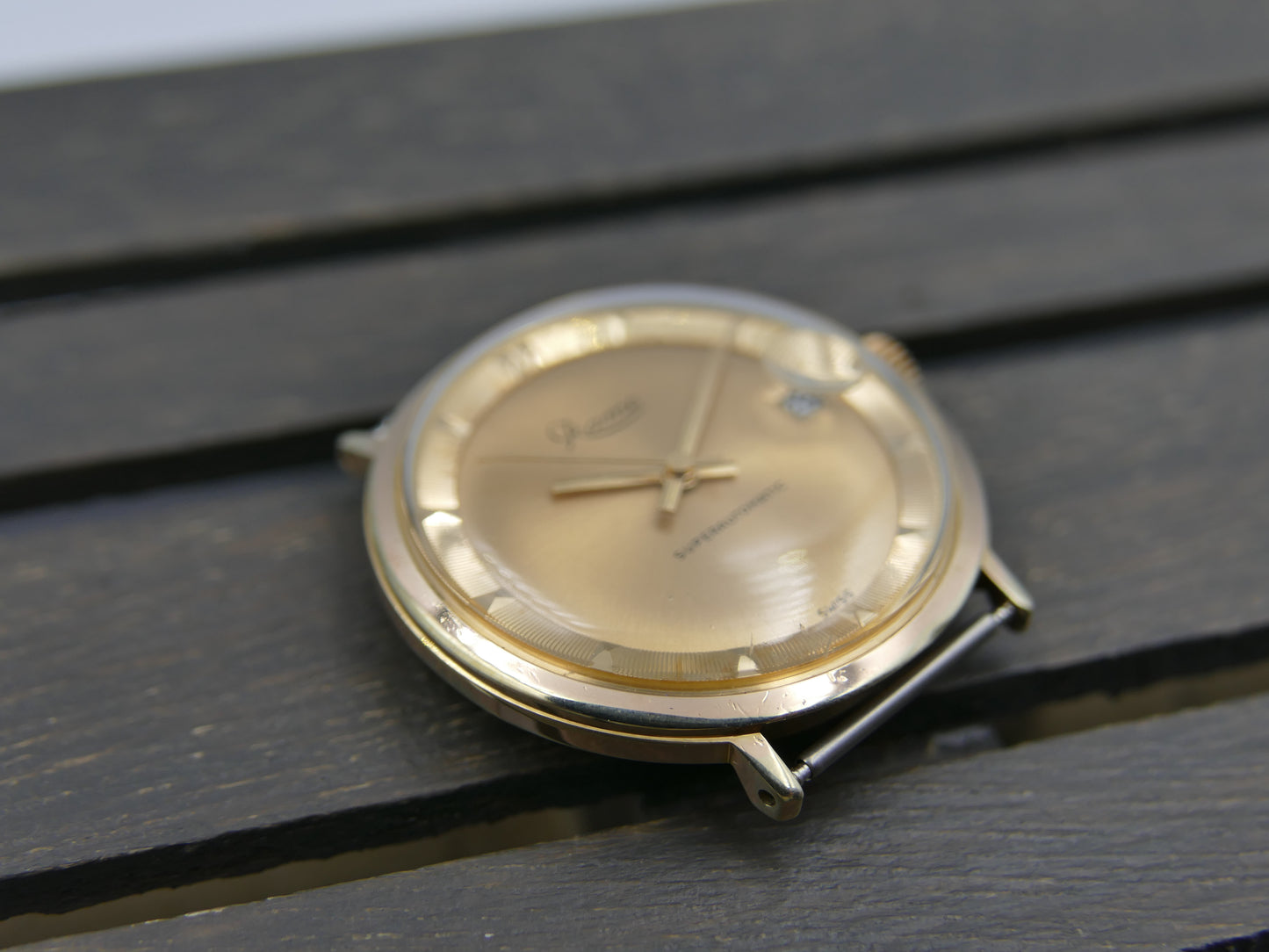 60s vintage watch mens swiss Rame superautomatic ETA 2452 deluxe dial serviced
