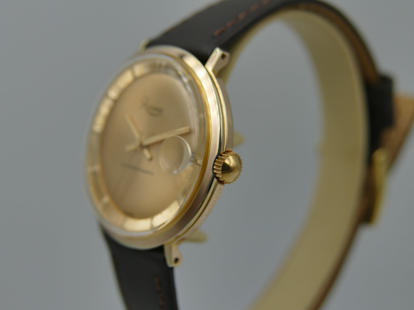 60s vintage watch mens swiss Rame superautomatic ETA 2452 deluxe dial serviced