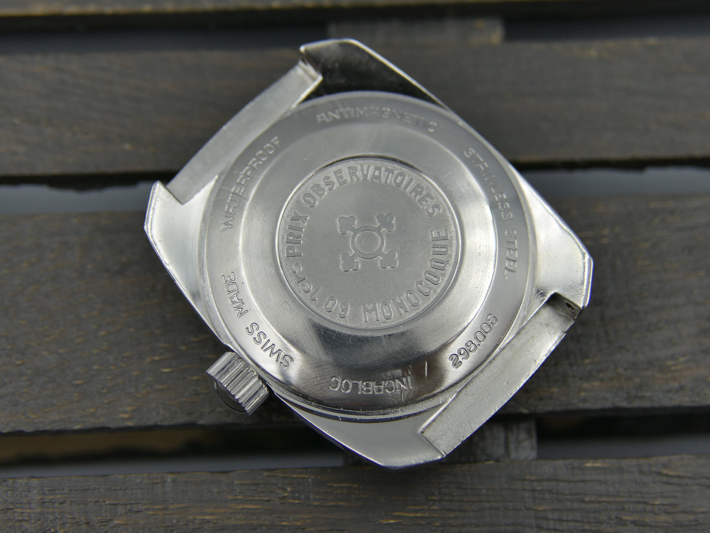 60s vintage watch mens Cortebert precision burgundy ref. 298.006 monocoque 60 1ers prix observatoires serviced