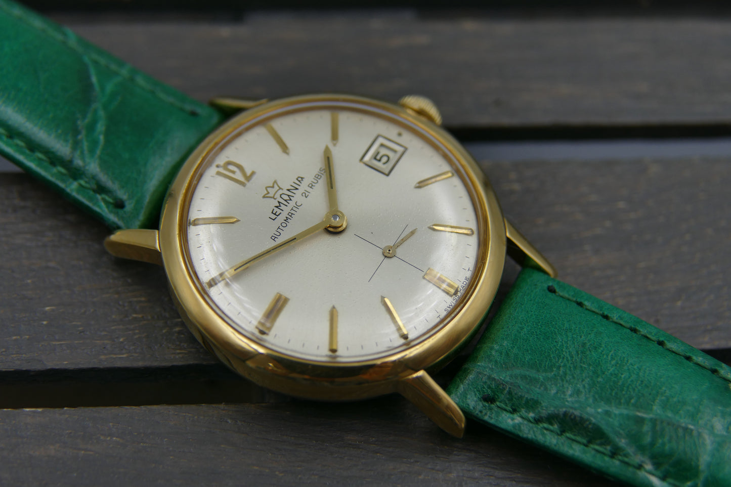 60’s vintage watch mens Lemania ref 867 PA-64 automatic cal L 3615 serviced