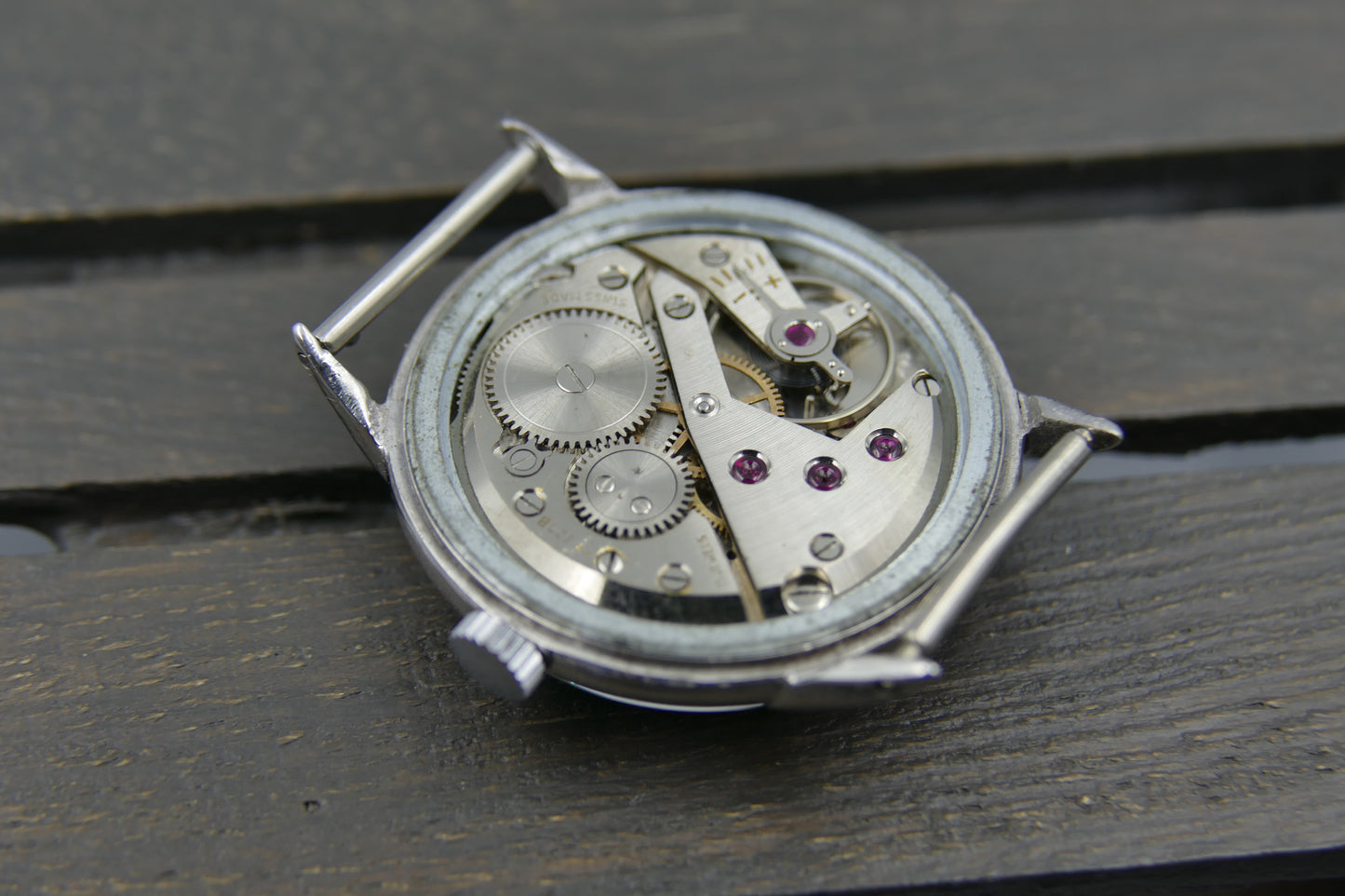 40s vintage watch mens Hertig ref. 8391 manual wind Certina cal. KF 320B serviced