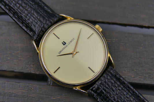 70s vintage watch mens Universal Geneve ref. 542222 manual wind 2-42 fancy lugs serviced