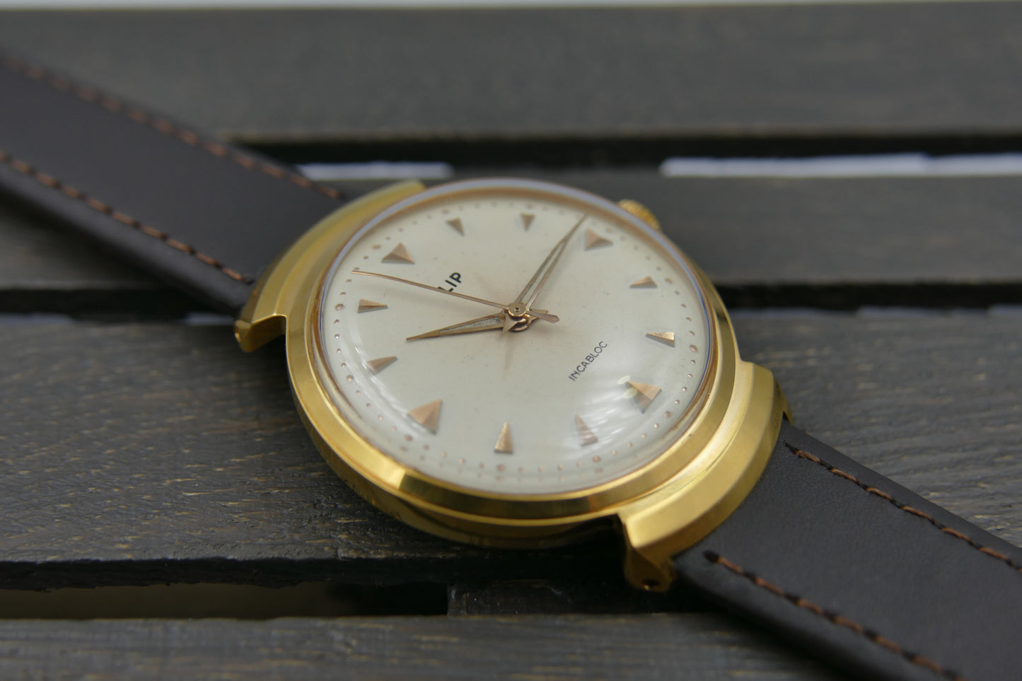 60s vintage watch dress mens LIP ref 233.335 Hooded Lugs Hand-winding Cal. R23B