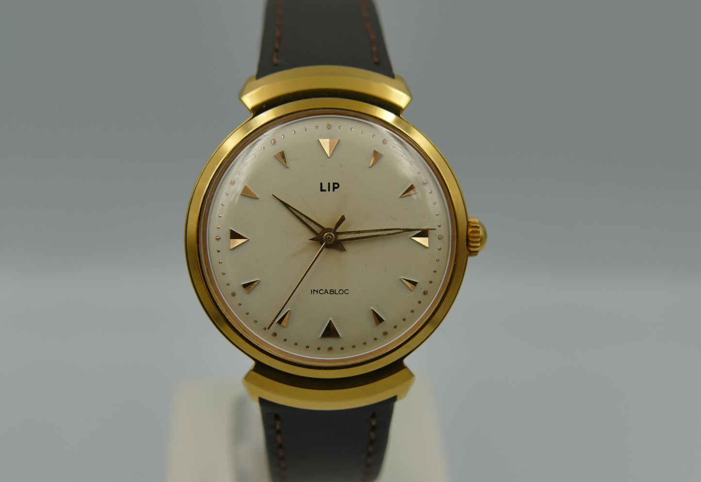 60s vintage watch dress mens LIP ref 233.335 Hooded Lugs Hand-winding Cal. R23B