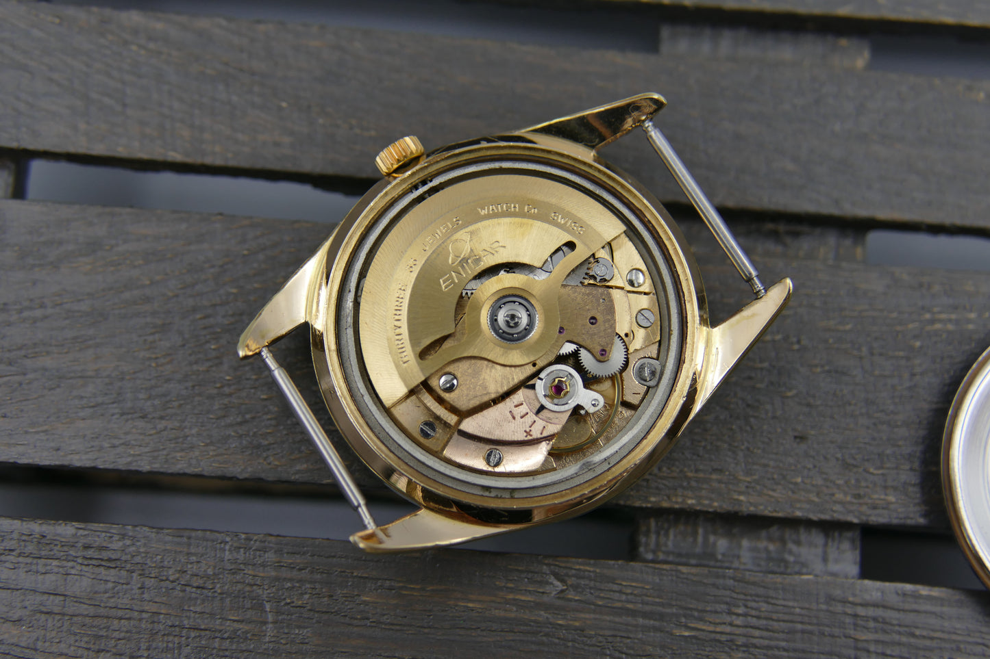 60’s vintage watch mens Enicar 100/254 ACPS Ultrsonic Supertest polerouter automatic AR 1125