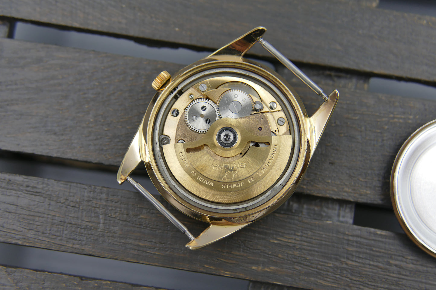 60’s vintage watch mens Enicar 100/254 ACPS Ultrsonic Supertest polerouter automatic AR 1125