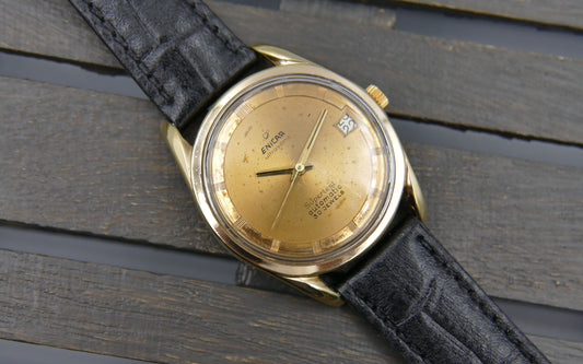 60’s vintage watch mens Enicar 100/254 ACPS Ultrsonic Supertest polerouter automatic AR 1125