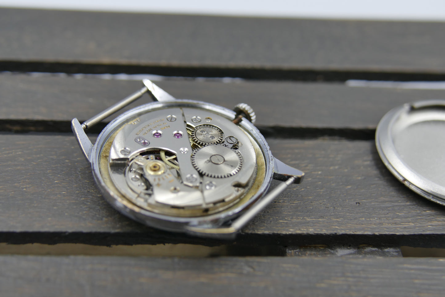 60s vintage watch Enicar 100/73M manual wind AR 1012 serviced