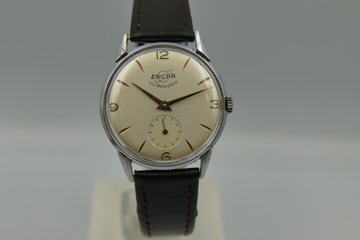 60s vintage watch Enicar 100/73M manual wind AR 1012 serviced