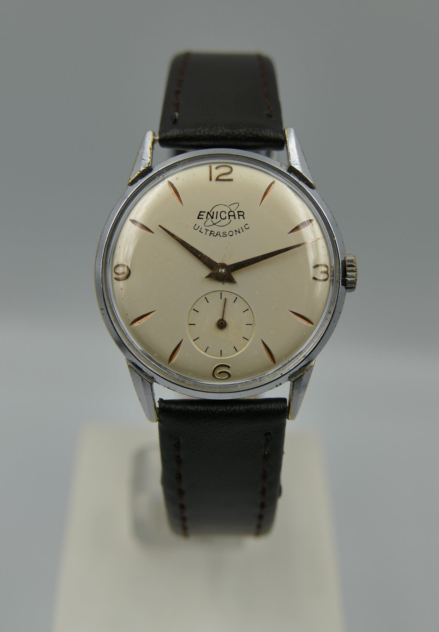 60s vintage watch Enicar 100/73M manual wind AR 1012 serviced