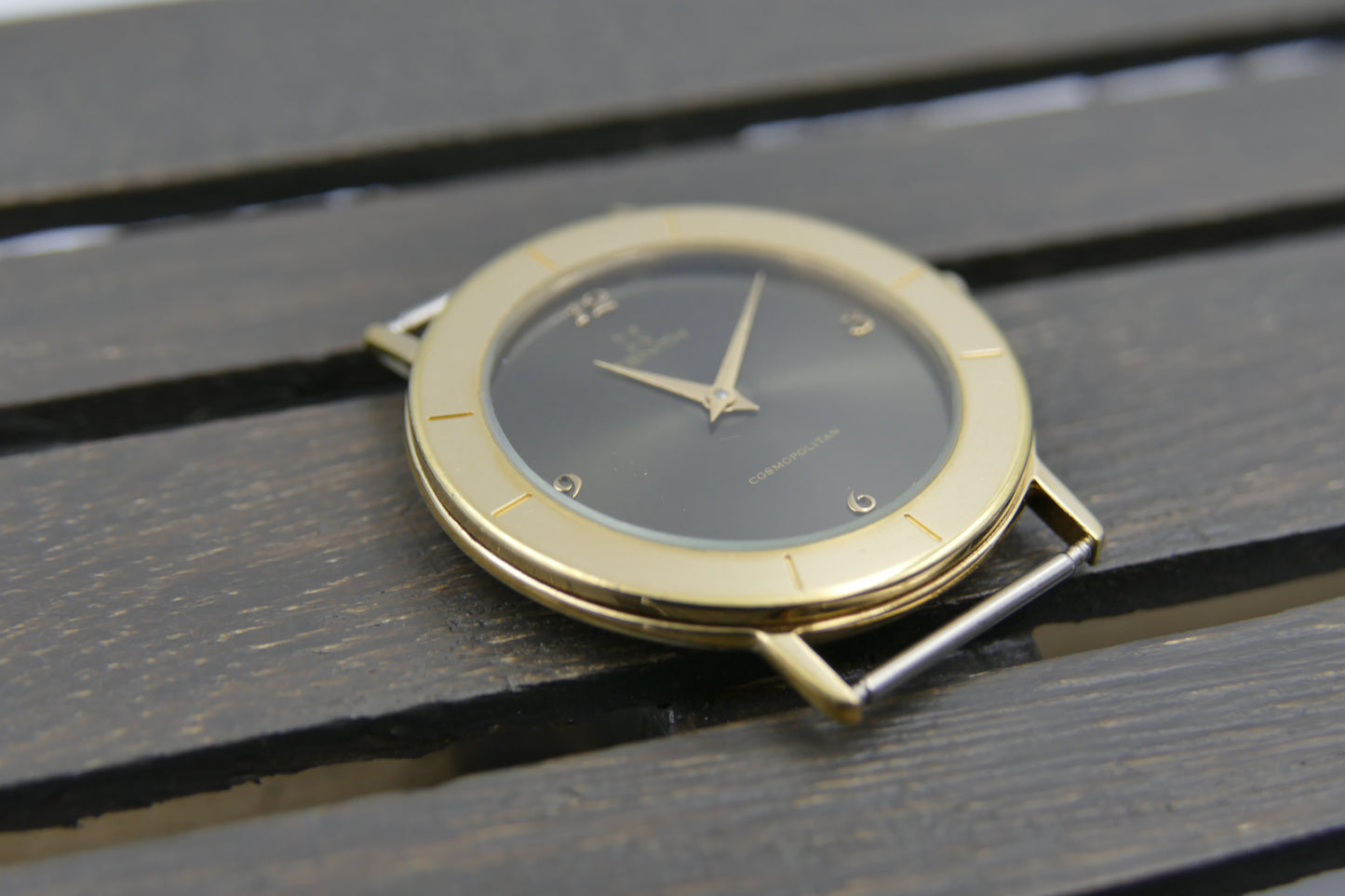90s Vintage watch mens dress Zenith cosmopolitan ref 27.0290.385 Gold Tone ultra Thin