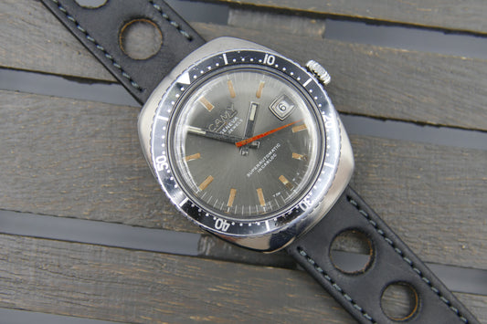 70s vintage watch mens diver Camy Geneva Superautomatic ref. 7433 serviced