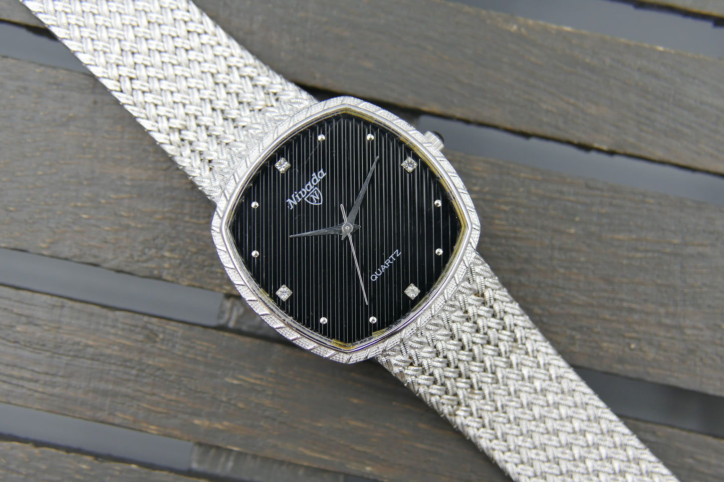 Vintage watch dress elegant Diamond Nivada ref. 21724 Thin