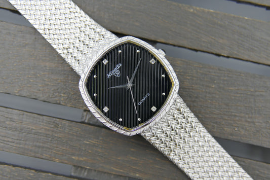 Vintage watch dress elegant Diamond Nivada ref. 21724 Thin