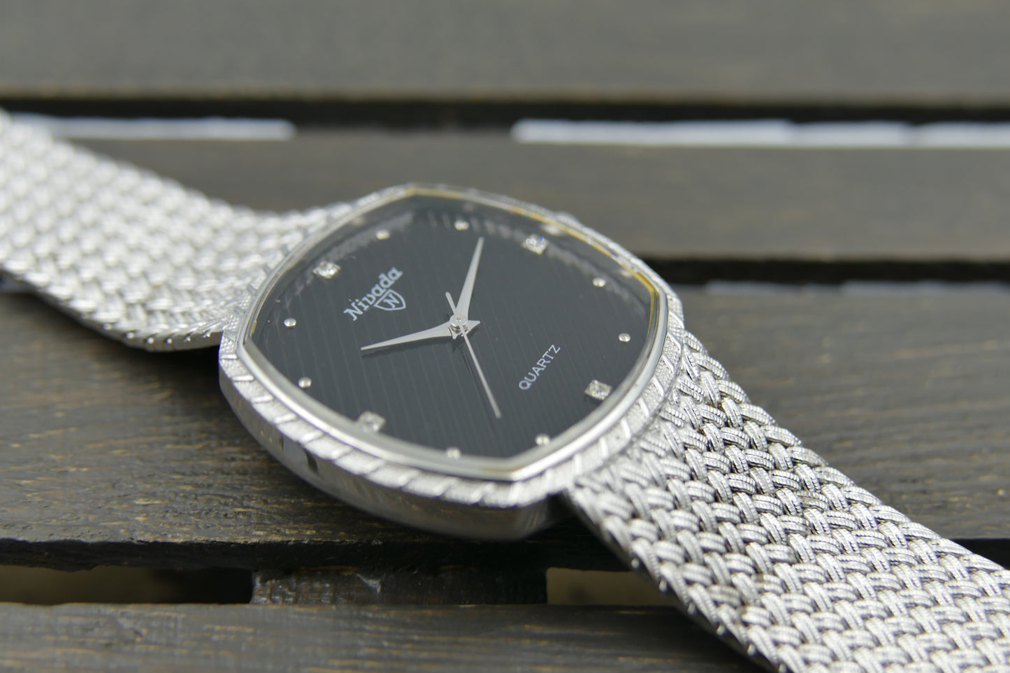 Vintage watch dress elegant Diamond Nivada ref. 21724 Thin