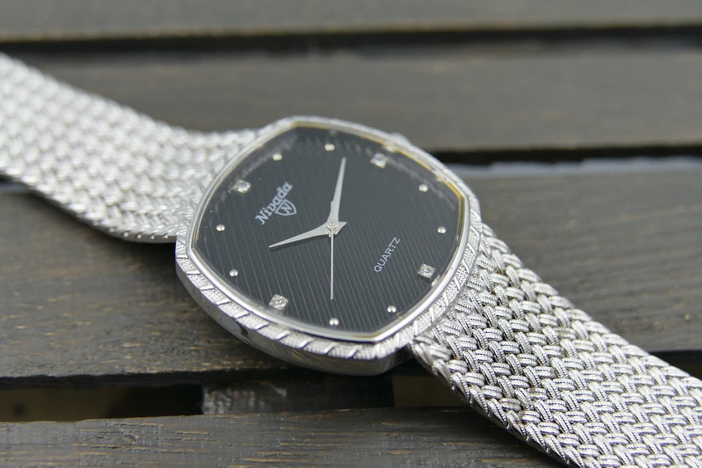 Vintage watch dress elegant Diamond Nivada ref. 21724 Thin