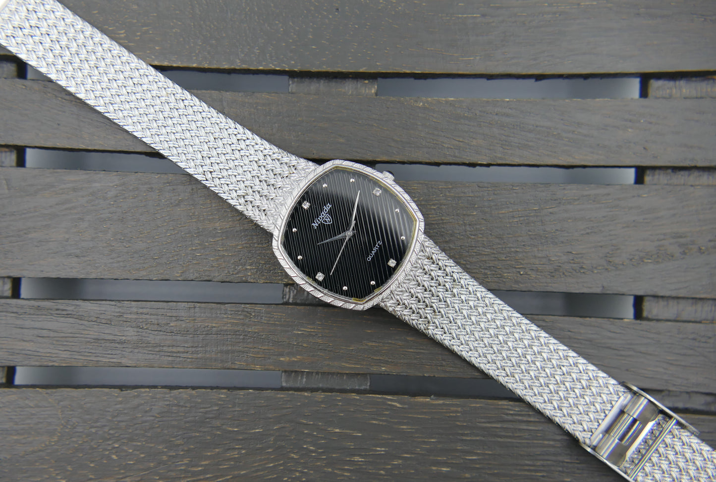 Vintage watch dress elegant Diamond Nivada ref. 21724 Thin