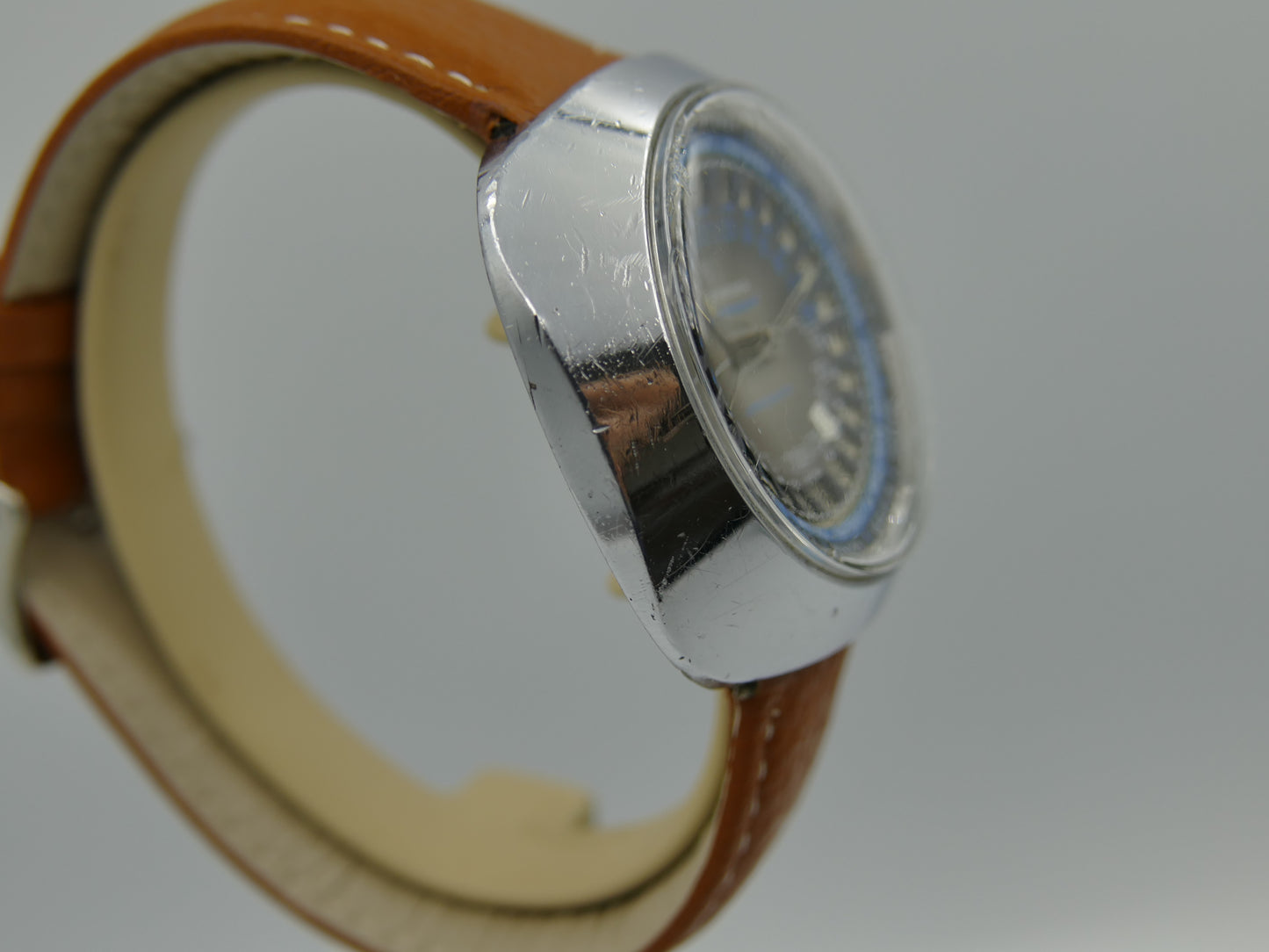 60s vintage watch mens Yema Worldgraf patent peding automatic FE RARE