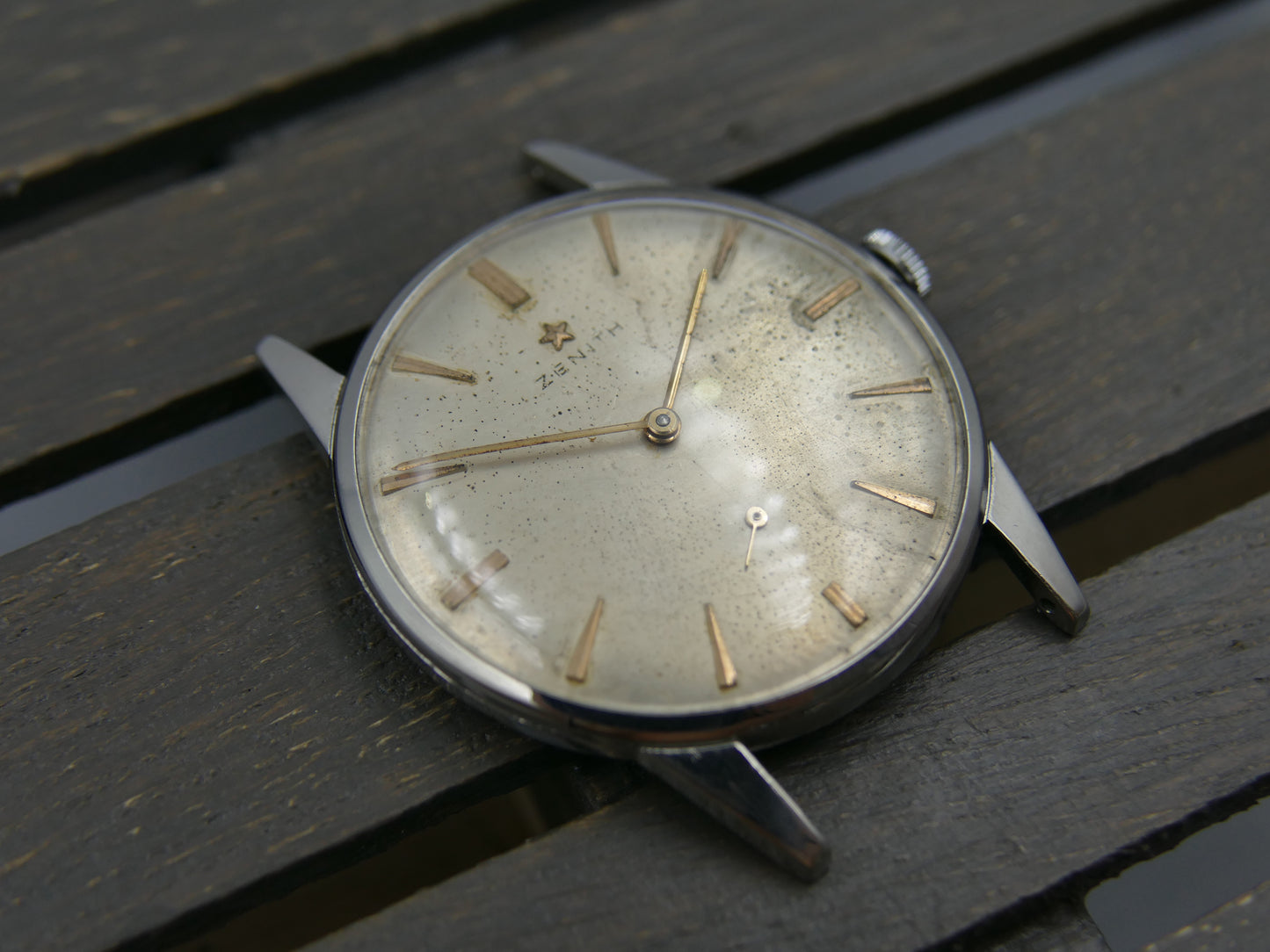 60s vintage watch mens Zenith manual wind cal. 40-T serviced