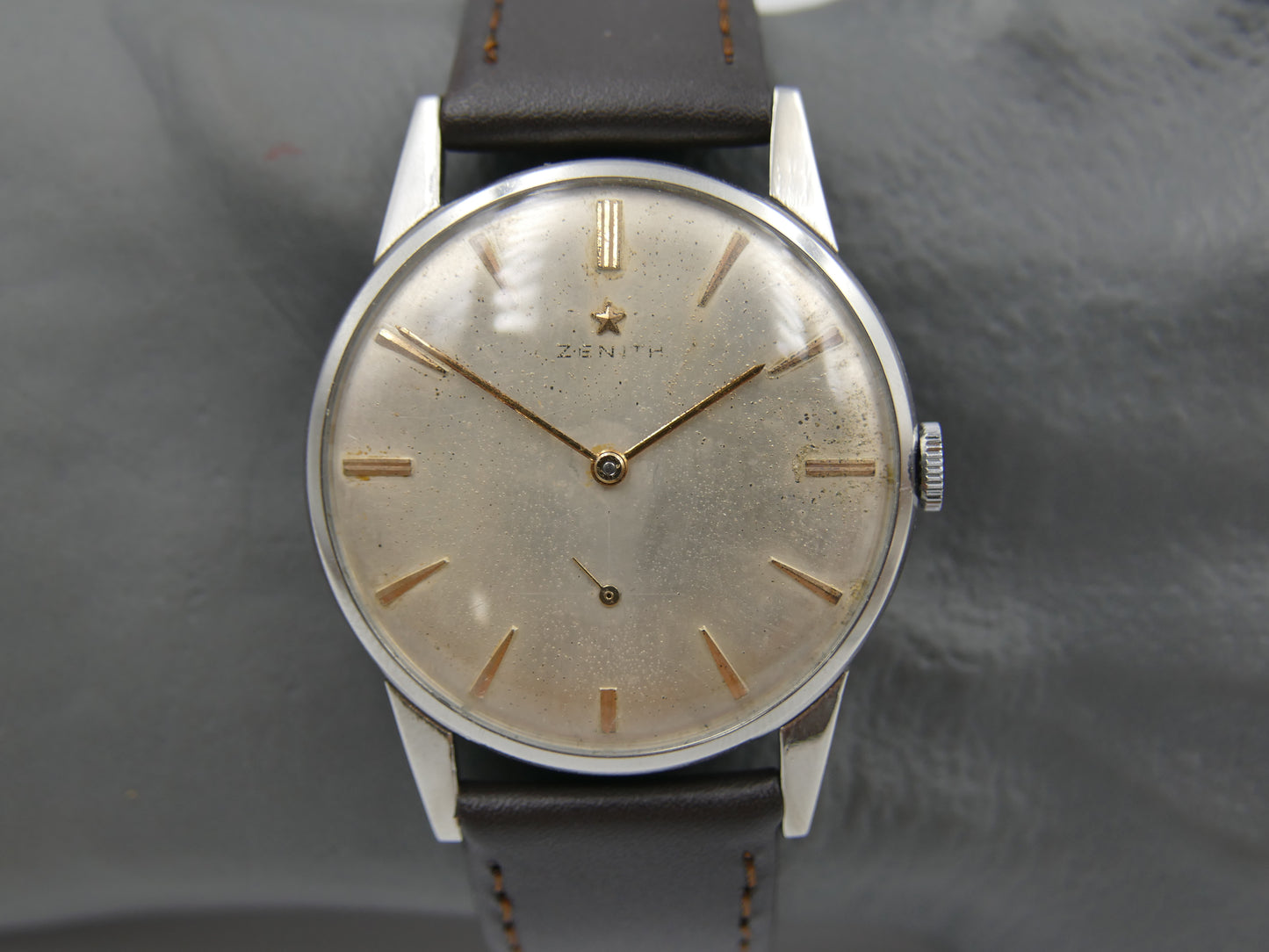 60s vintage watch mens Zenith manual wind cal. 40-T serviced