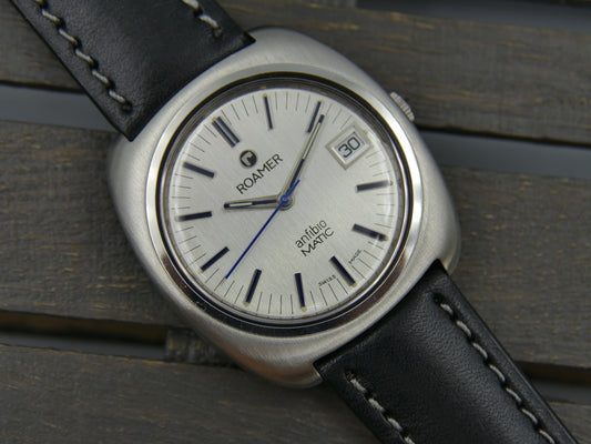 70s vintage watch mens Roamer Anfibio Matic 522- 1120.013 NOS