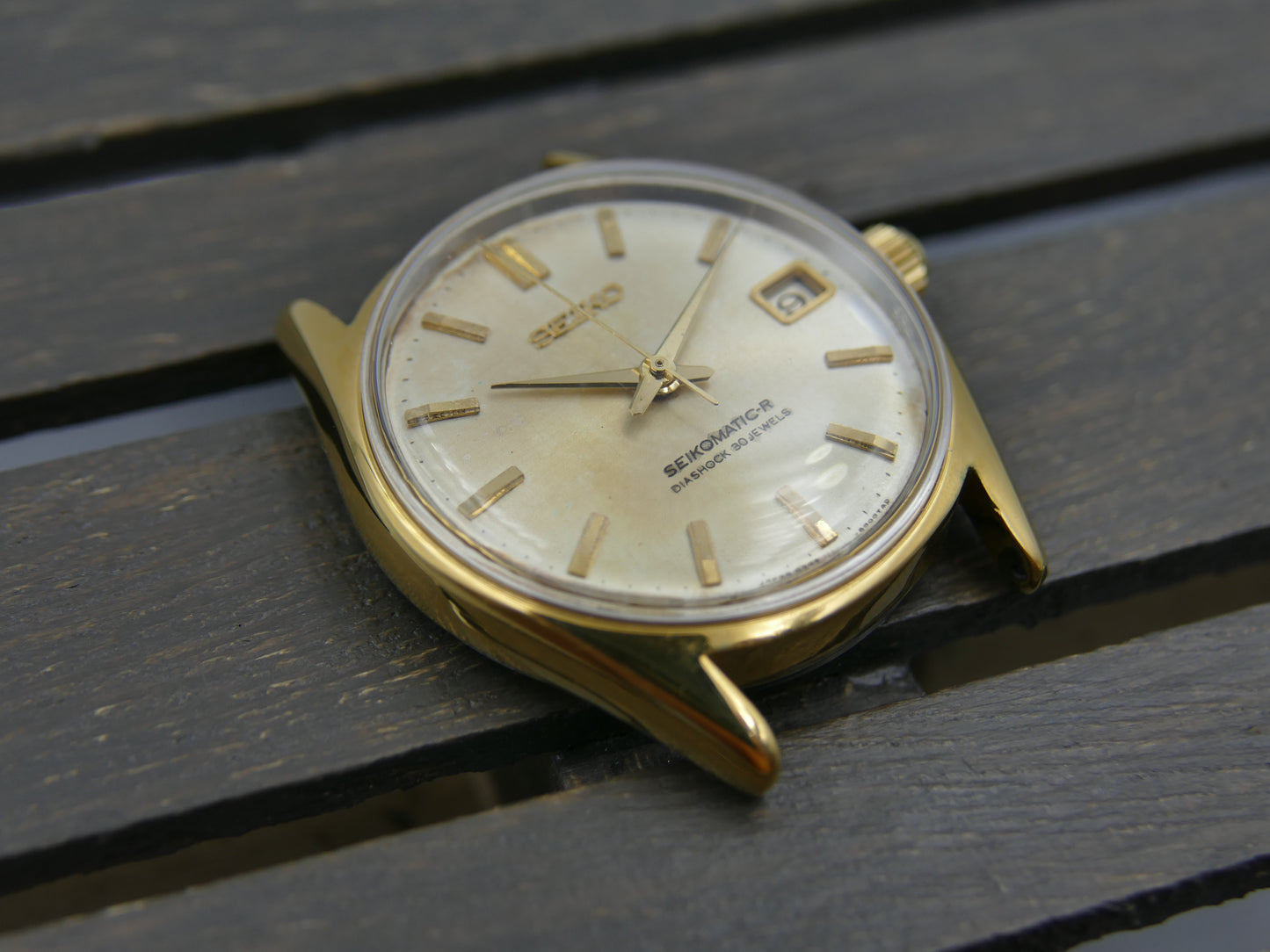 60s Vintage watch mens Seiko Seikomatic-R  Diashock 8305-8000 30J Automatic Cal8305 JDM