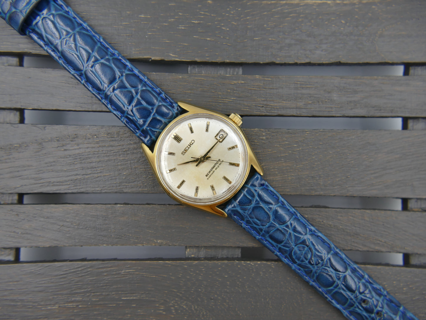 60s Vintage watch mens Seiko Seikomatic-R  Diashock 8305-8000 30J Automatic Cal8305 JDM