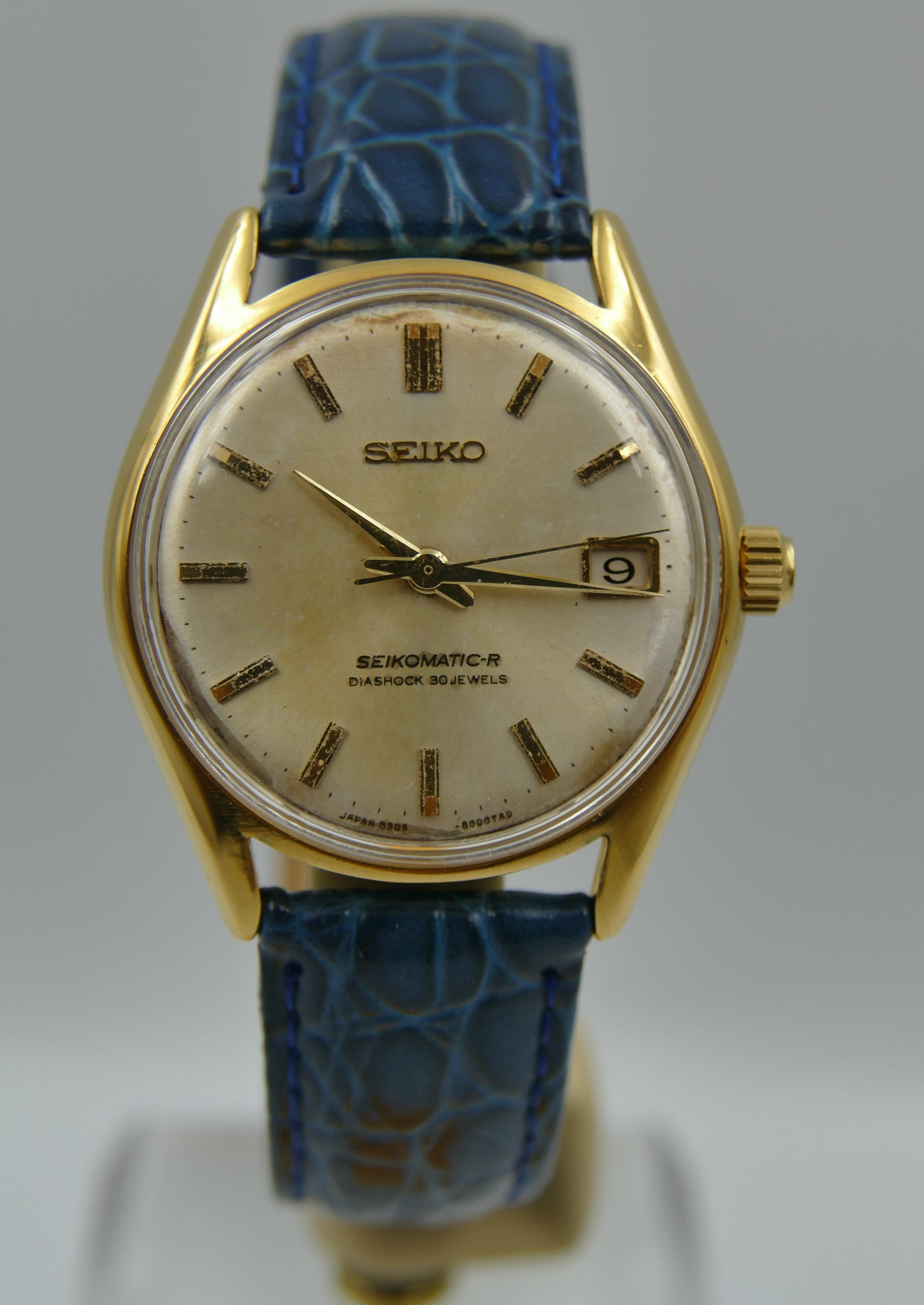 60s Vintage watch mens Seiko Seikomatic-R  Diashock 8305-8000 30J Automatic Cal8305 JDM