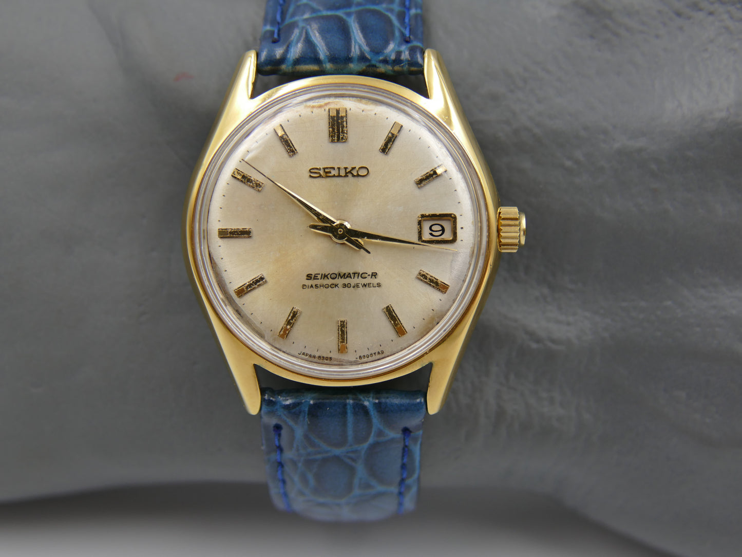 60s Vintage watch mens Seiko Seikomatic-R  Diashock 8305-8000 30J Automatic Cal8305 JDM