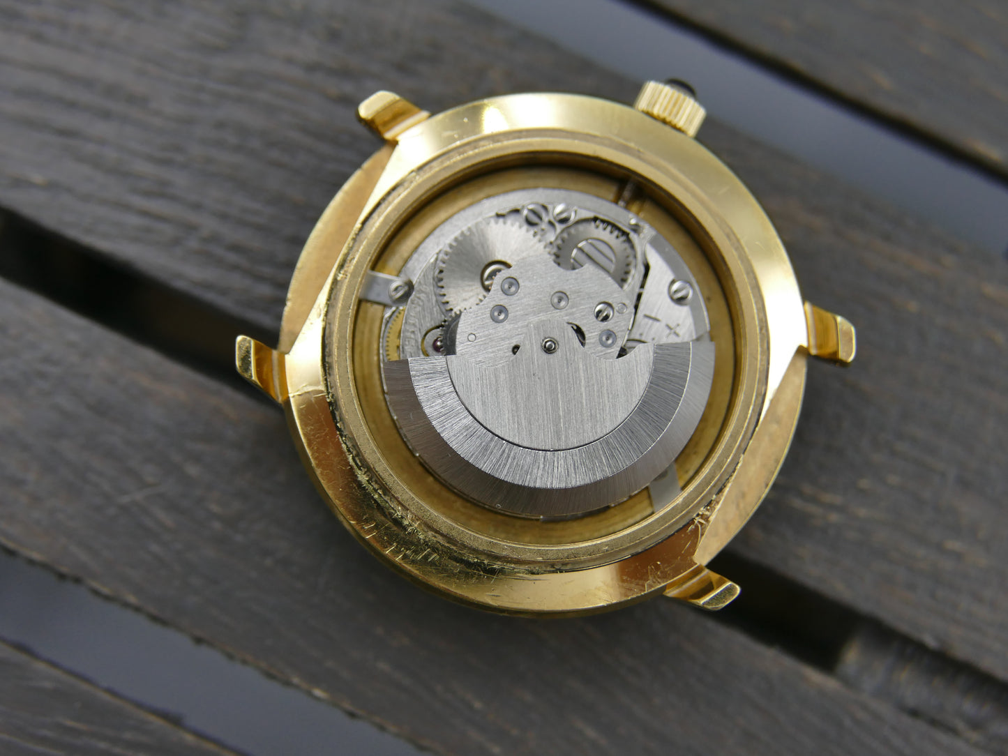 Vintage watch Nivada tiger eye dial Yves Saint Laurent ref 5490 automatic AS 1788