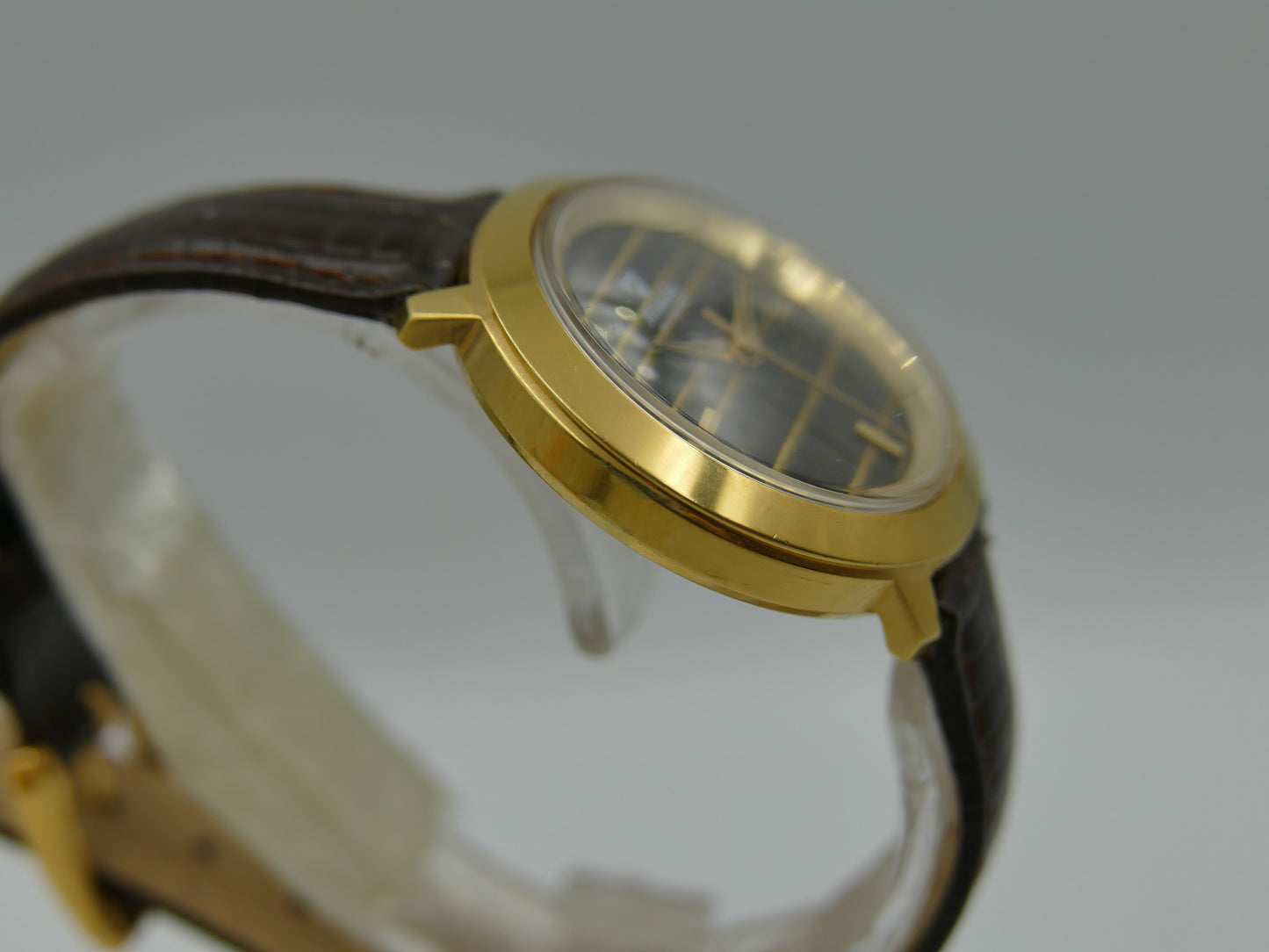 Vintage watch Nivada tiger eye dial Yves Saint Laurent ref 5490 automatic AS 1788