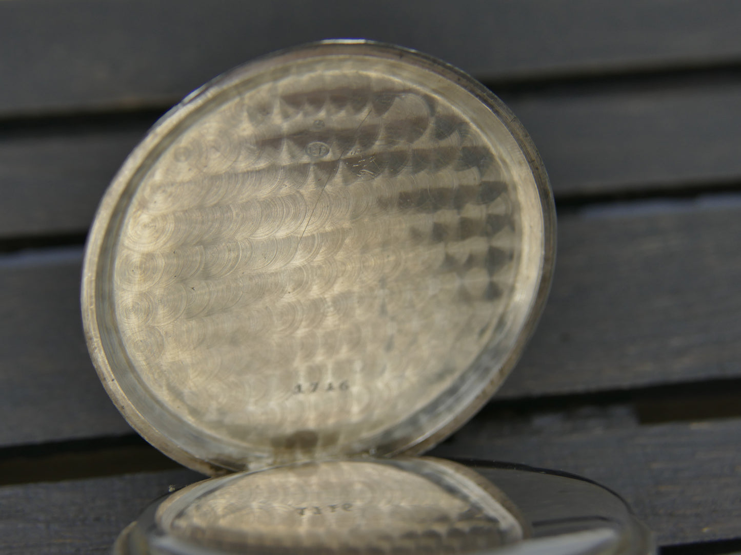 Vintage art deco pocket watch silver Chronometre manual wind
