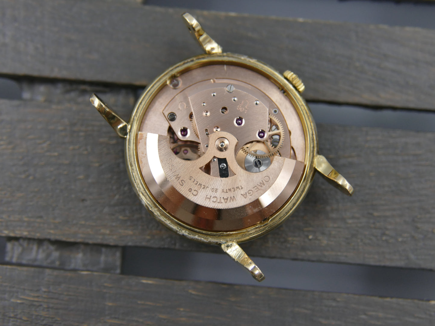 50’s vintage watch mens Omega ref 2862 / 2865 4 automatic 501 gold 80M